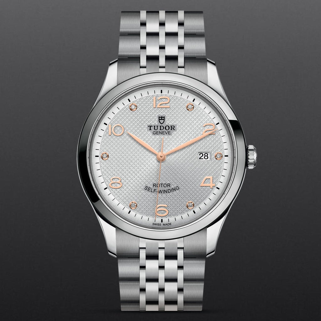 Tudor 1926 Automatic Diamonds Silver Dial Silver Steel Strap Watch for Men - M91650-0003