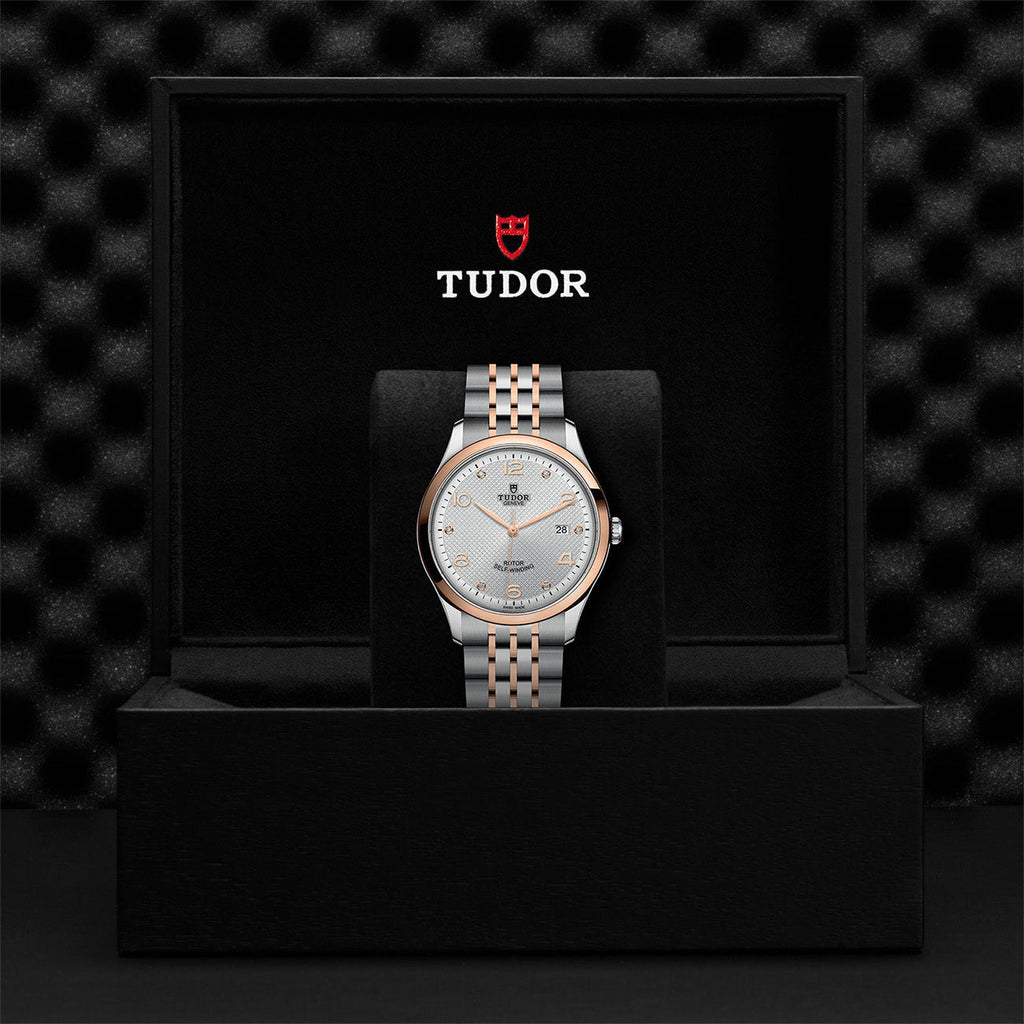 Tudor 1926 Automatic Diamonds Silver Dial Two Tone Steel Strap Watch for Men - M91651-0002