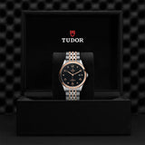 Tudor 1926 Automatic Diamonds Black Dial Two Tone Steel Strap Watch for Men - M91651-0004
