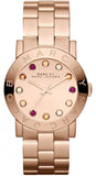 Marc Jacobs Amy Dexter Rose Gold Dial Rose Gold Steel Strap Watch for Women - MBM3216