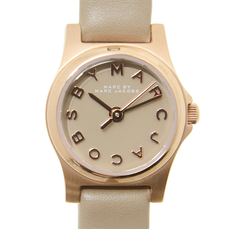 Marc Jacobs Henry Dinky Grey Dial Grey Leather Strap Watch for Women - MBM1239