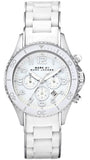 Marc Jacobs Rock White Dial White Silicone Strap Watch for Women - MBM2545