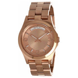 Marc Jacobs Baby Dave Rose Gold Dial Rose Gold Steel Strap Watch for Women - MBM3235