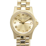 Marc Jacobs Henry Dinky Gold Dial Gold Steel Strap Watch for Women - MBM3199