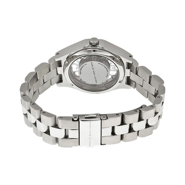 Marc Jacobs Henry White Dial Silver Steel Strap Watch for Women - MBM3291