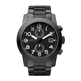 Marc Jacobs Larry Chronograph Black Dial Black Steel Strap Watch for Men - MBM5032