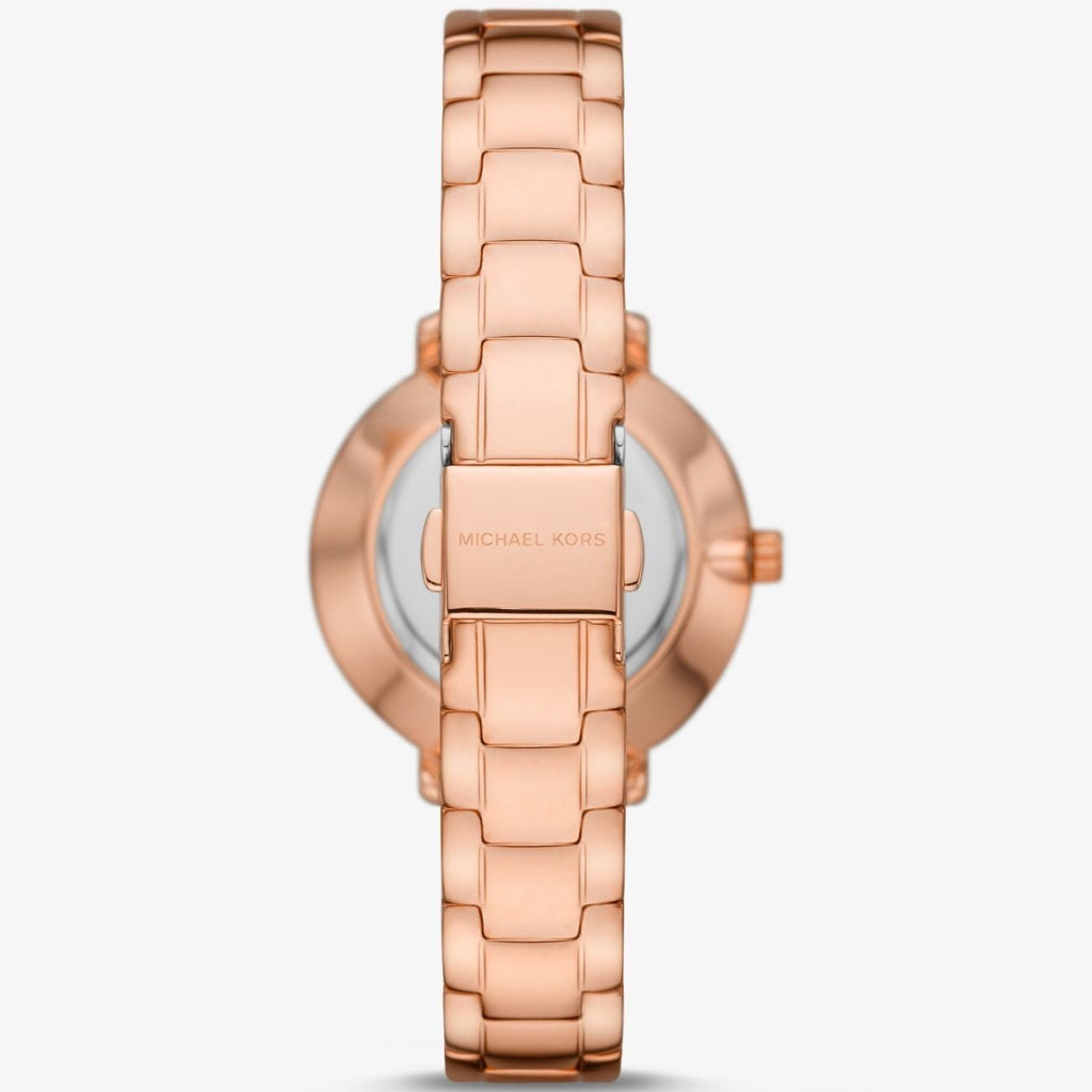 Michael Kors Pyper Quartz Rose Gold Dial Rose Gold Steel Strap Watch For Women - MK1040