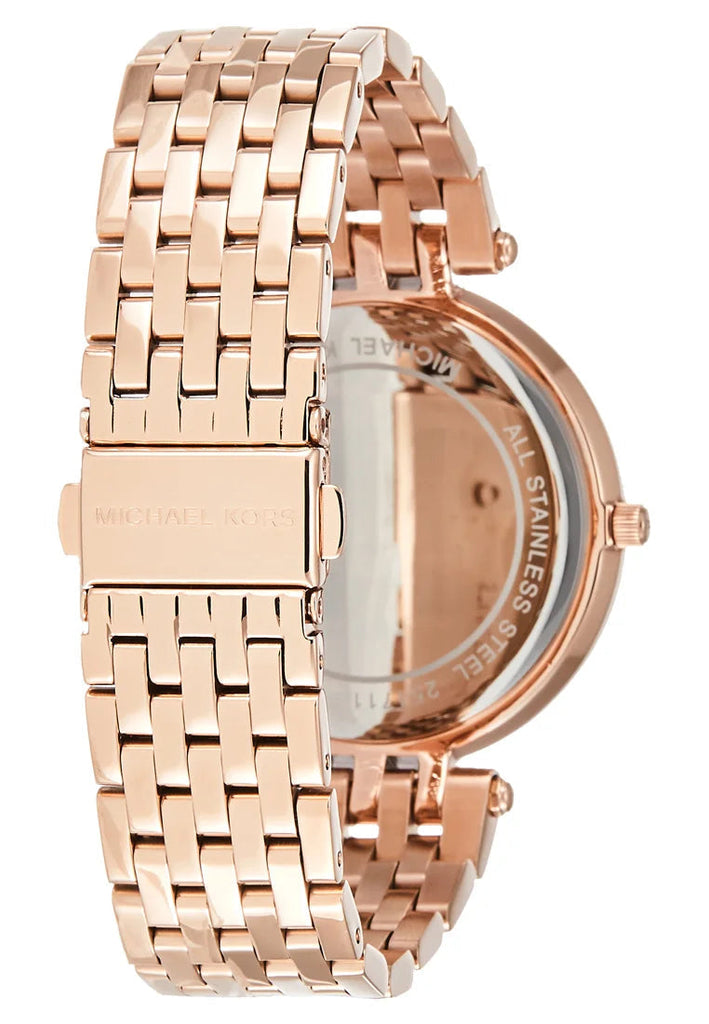 Michael Kors Darci Rose Gold Dial Rose Gold Steel Strap Watch for Women - MK3431