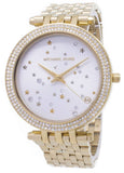 Michael Kors Darci White Dial Gold Steel Strap Watch for Women - MK3727