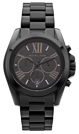 Michael Kors Bradshaw Black Dial Black Steel Strap Watch for Men - MK5550