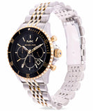 Michael Kors Bayville Chronograph Black Dial Two Tone Steel Strap Watch For Women - MK8872