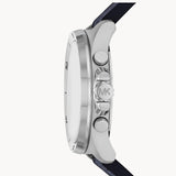 Michael Kors Brecken Chronograph Blue Dial Blue Rubber Strap Watch For Men - MK8923