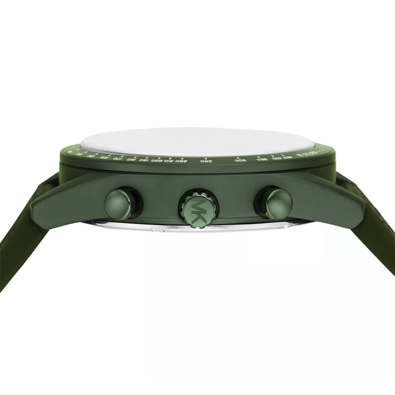 Michael Kors Accelerator Chronograph Green Dial Green Nylon Strap Watch for Men - MK9144