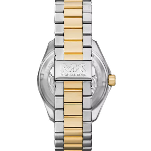 Michael Kors Maritime Three Hand Black Dial Two Tone Steel Strap Watch for Men - MK9180