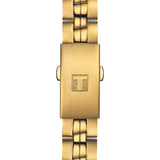 Tissot T Classic PR 100 Lady White Dial Gold Steel Strap Watch for Women - T101.210.33.031.00