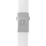 Tissot T Race Lady Chronograph White Dial White Rubber Strap Watch for Women - T048.217.17.017.00