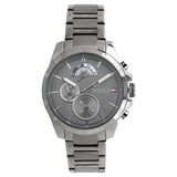 Tommy Hilfiger Decker Quartz Black Dial Black Steel Strap Watch for Men - 1791347