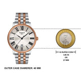 Tissot Carson Premium White Dial Two Tone Steel Strap Watch For Men - T122.410.22.033.00