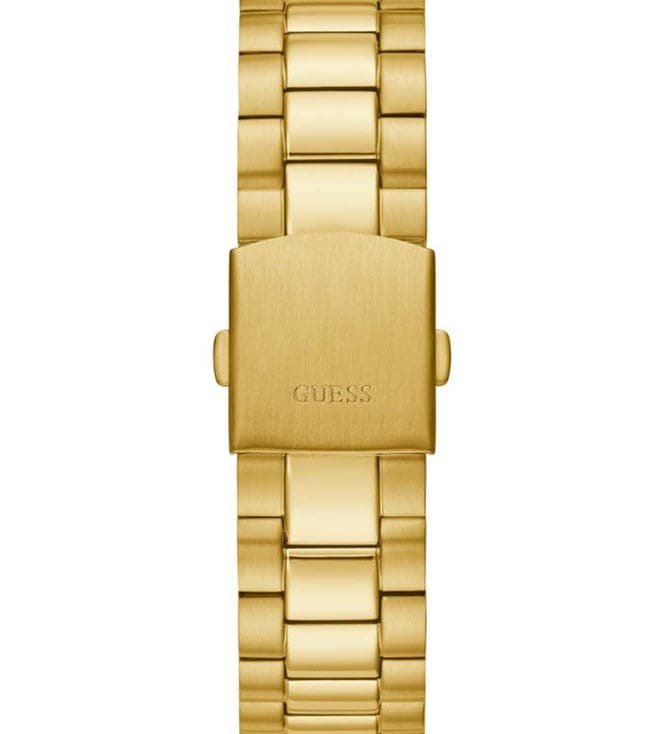 Guess Connoisseur Analog Gold Dial Gold Steel Strap Watch For Men - GW0542G2