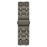 Guess Asset Quartz Red Dial Black Steel Strap Watch For Men - GW0575G5