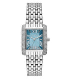 Michael Kors Emery Analog Three Hand Blue Dial Silver Steel Strap Watch for Women - MK4829