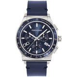 Salvatore Ferragamo 1927 Chrono Analog Blue Dial Blue Leather Strap Watch for Men - SFKZ00223