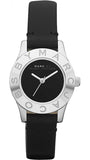 Marc Jacobs Blade Black Dial Black Leather Strap Watch for Women - MBM1211