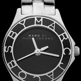 Marc Jacobs Blade Black Dial Silver Steel Strap Watch for Women - MBM3059