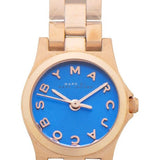 Marc Jacobs Henry Blue Dial Rose Gold Steel Strap Watch for Women - MBM3213