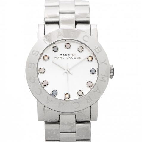 Marc Jacobs Amy Dexter Silver Dial Silver Steel Strap Watch for Women - MBM3214