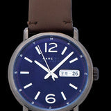Marc Jacobs Fergus Blue Dial Brown Leather Strap Watch for Men - MBM5078