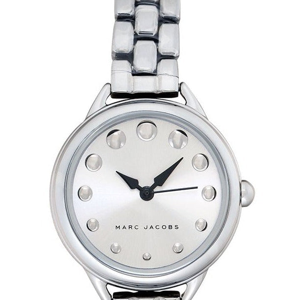Marc Jacobs Betty White Dial Silver Steel Strap Watch for Women - MJ3497