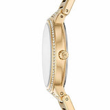 Michael Kors Gabbi Crystals Gold Dial Gold Steel Strap Watch For Women - MK3985