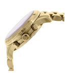 Michael Kors Runway Iridescent Pink Dial Gold Steel Strap Watch for Women - MK5939