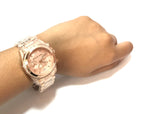 Michael Kors Blair Rose Gold Dial Rose Gold Steel Strap Watch for Women - MK5263