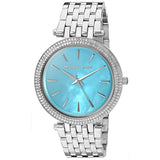 Michael Kors Darci Mother of Pearl Blue  Dial Silver Steel Strap Watch for Women - MK3515