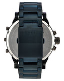 Diesel Daddy 2.0 Chronograph Grey Dial Blue Steel Strap Watch For Men - DZ7414