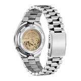 Citizen x Pantone Automatic Dreamy Pink Dial Silver Steel Strap Watch For Men - NJ0158-89X