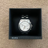Marc Jacobs Blade White Dial SIlver Steel Strap Watch for Women - MBM3100