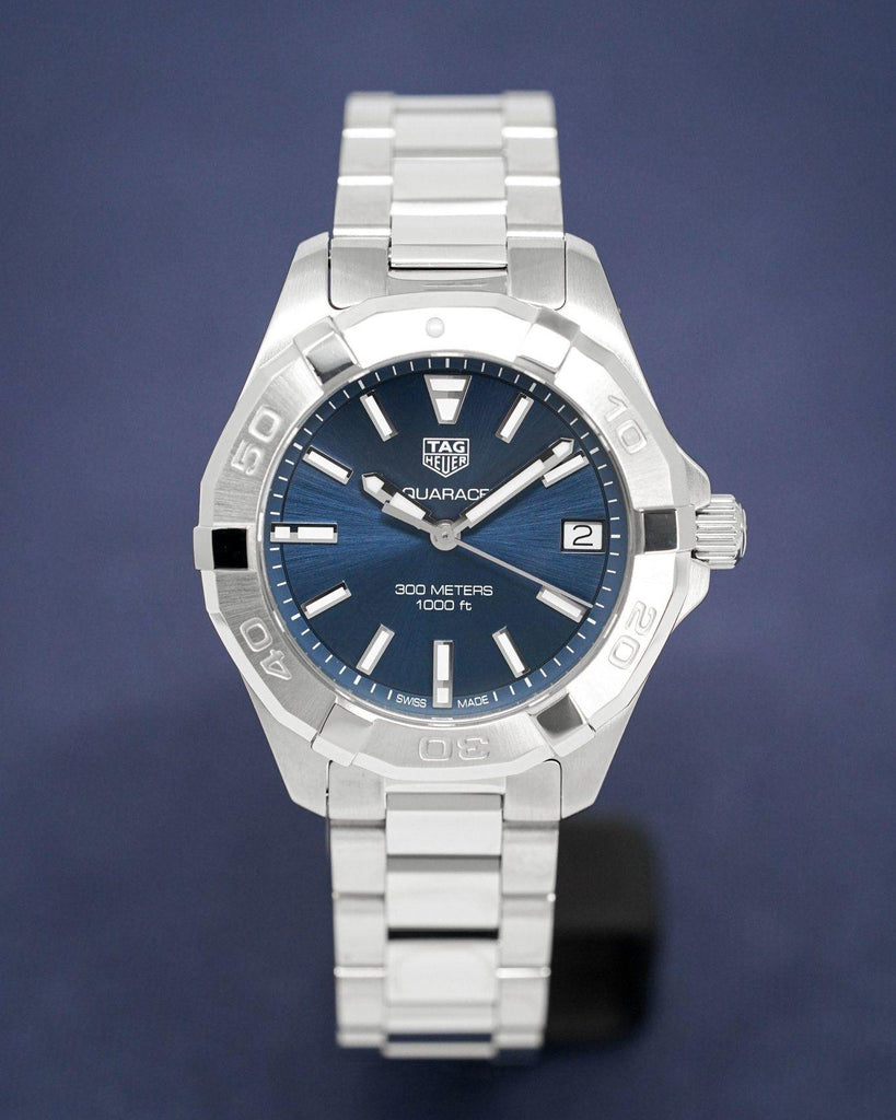 Tag Heuer Aquaracer Quartz Blue Dial Silver Steel Strap Watch for Women - WBD1312.BA0740