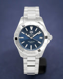 Tag Heuer Aquaracer Quartz Blue Dial Silver Steel Strap Watch for Women - WBD1312.BA0740