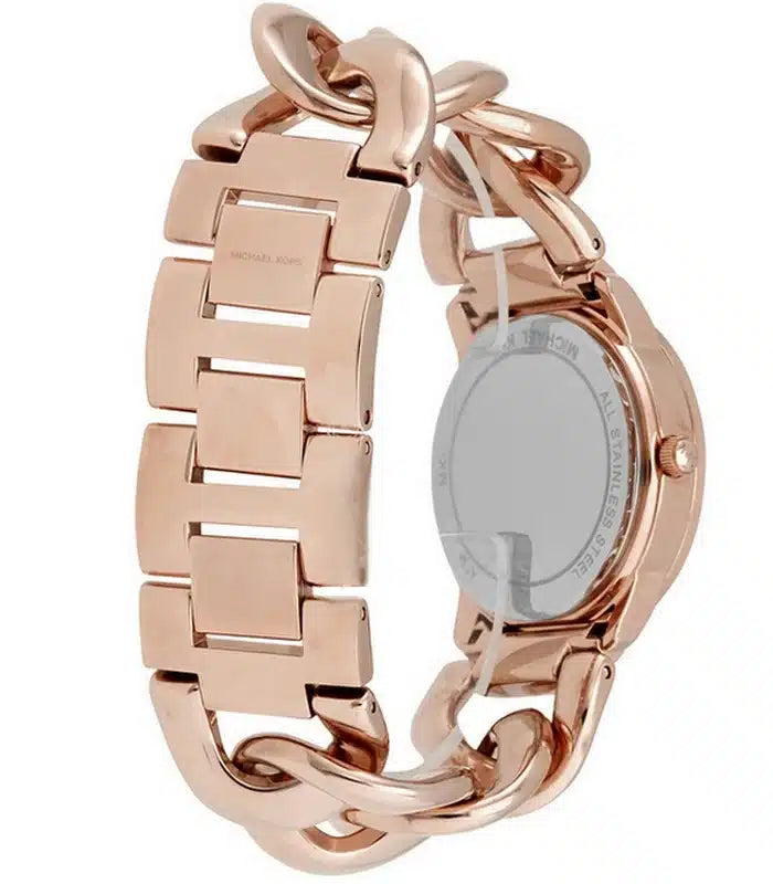 Michael Kors Nini Quartz Crystals Rose Gold Dial Rose Go Watch For Women - MK3236