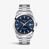Tissot Gentlemen Powermatic 80 Silicium Blue Dial Silver Steel Strap Watch For Men - T127.407.11.041.00