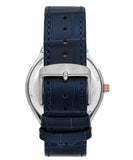 Maserati Stile Automatic Limited Edition White Dial Blue Leather Strap Watch For Men - R8821142001