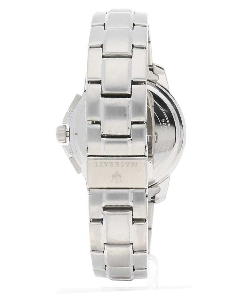 Maserati Successo Chronograph Black Dial Silver Steel Strap Watch For Men - R8873621009