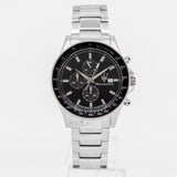 Maserati SFIDA Chronograph Black Dial Silver Steel Strap Watch For Men - R8873640015
