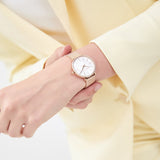 Michael Kors Pyper Quartz Mother of Pearl White Dial Rose Gold Mesh Strap Watch For Women - MK4588