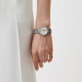 Michael Kors Camille Chronograph White Dial Silver Steel Strap Watch For Women - MK7198