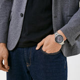 Tommy Hilfiger Aiden Chronograph Grey Dial Silver Steel Strap Watch For Men - 1791857