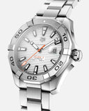 Tag Heuer Aquaracer Calibre 5 Automatic White Dial Silver Steel Strap Watch for Men - WAY2013.BA0927